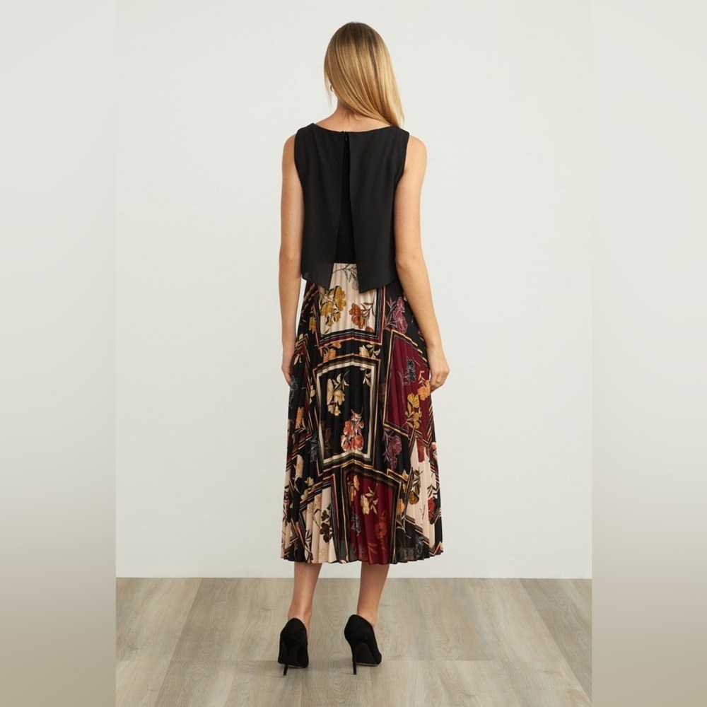NWT 🇨🇦Gorgeous Joseph Ribkoff Mixed Print Dress Style - Picture 4 of 8